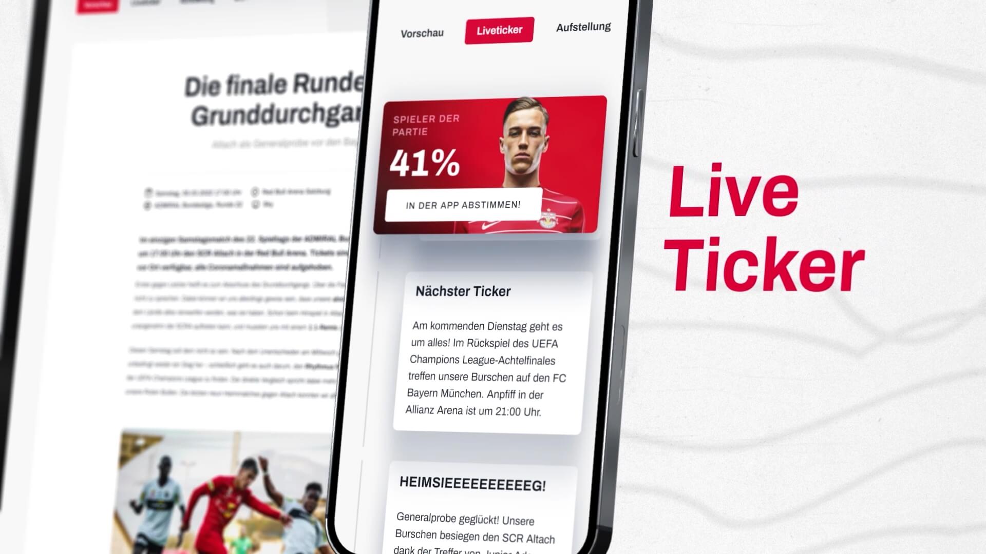Screenshot aus Red Bull Salzburg Web Relaunch